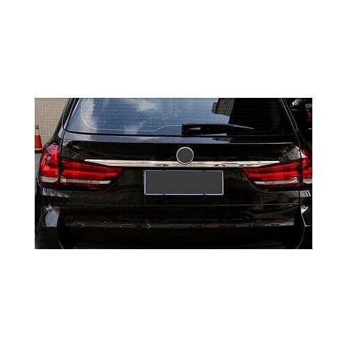 Stainless Rear Trunk Lid Decoration Cover Trim 1pcs For BMW X5 F15 2014 - 2017