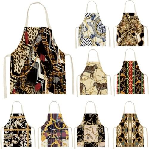 Apron Kid Apron Kitchen Household Item Euporean Pattern Apron Adult Hair Apron 55-68cm Apron Custom Logo Kitchen Supplie Tablier