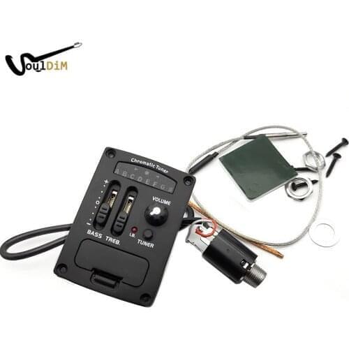 Cherub GU-3 Acoustic Ukulele Preamp System 2Band EQ for Ukulele with Chromatic Tuner Ukulele Pickup Free Shipping