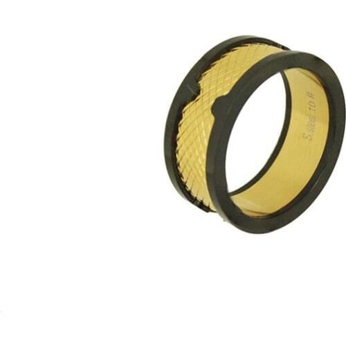 Stainless Steel Rings For Men Jewelry Charms Gold And Black Plating High Polishing 9.3mm Width Classic And Fashion Party Gift