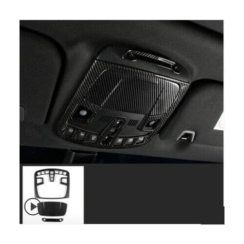Fit for Navigator MKX modified interior reading light frame decorative sticker carbon fiber pattern full set of trim frame patch