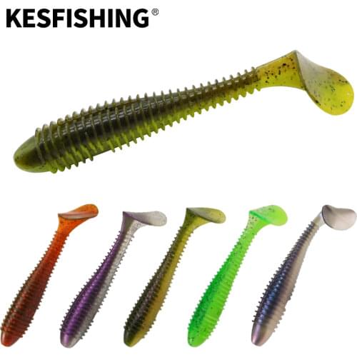 KESFISHING Lure Shad Swimbait Vibro Fat 65mm 100mm 125mm Soft Lure For Fishing Leurre Souple Perfect Bait Jig Pesca