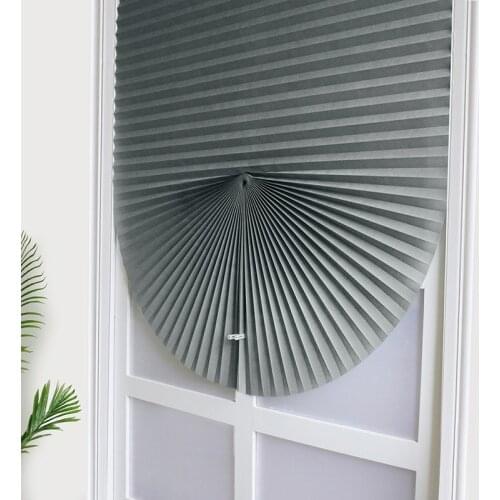 Self-Adhesive Blinds Semi-Blind Window Curtains Bathroom Kitchen Balcony Office Blinds Pleated Curtains