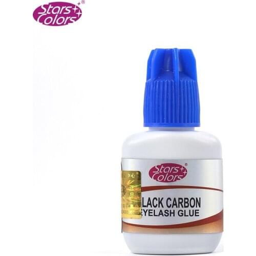 Starscolor Dark black carbon Eyelash Extension Glue environmetal eyelash glue safe 4 to 5 seconds dry low odor Low Stimulate
