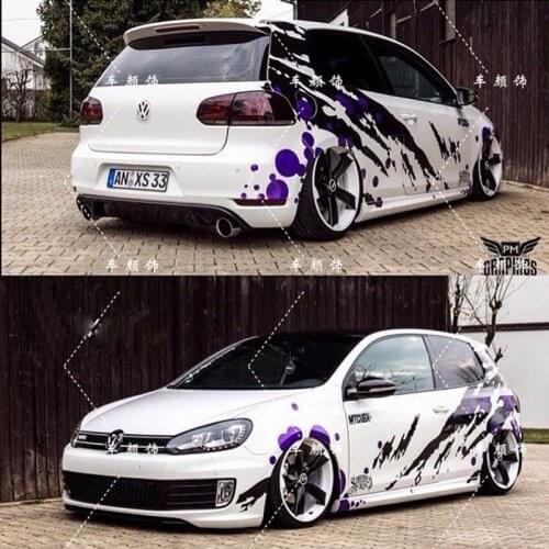 Car Stickers Exterior Details Stickers Car Accessories For Volkswagen Golf 4 5 6 7 TSI TCR Polo Racing Decal Car Goods