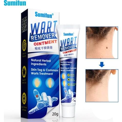 Sumifun 1Box Warts Remover Ointment Wart Treatment Cream Skin Tag Remover Herbal Extract Corn Plaster Warts Ointment