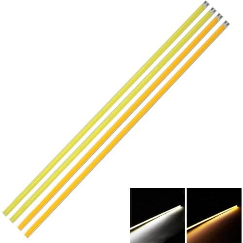 10PCS 400x6mm COB Lamp LED Strip Light 40CM Bar Light 12V 15W Ultra Bright Lighting Source for 12V Lamps House Light Work Bulbs