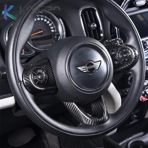 Car Steering Wheel Button Panel Cover Protection Sticker For BMW MINI Cooper S F54 F55 F56 F57 F60 Interior Styling Decoration