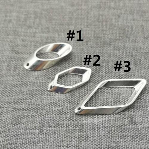 4pcs of 925 Sterling Silver Parallelogram Hexagon Cylinder Charms for Earring