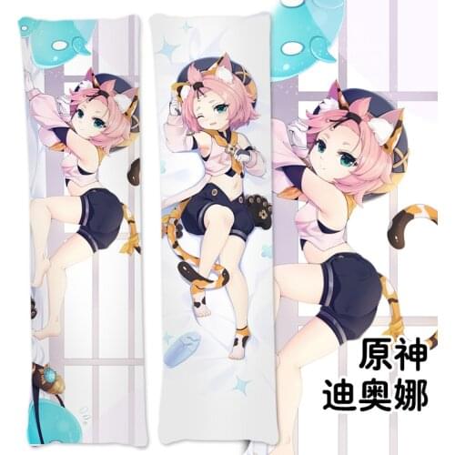 Anime Genshin Impact Diona Sexy Dakimakura Hugging Body Pillow Case Japanese Otaku Pillow Cushion Cover Bedding Xmas Gifts New