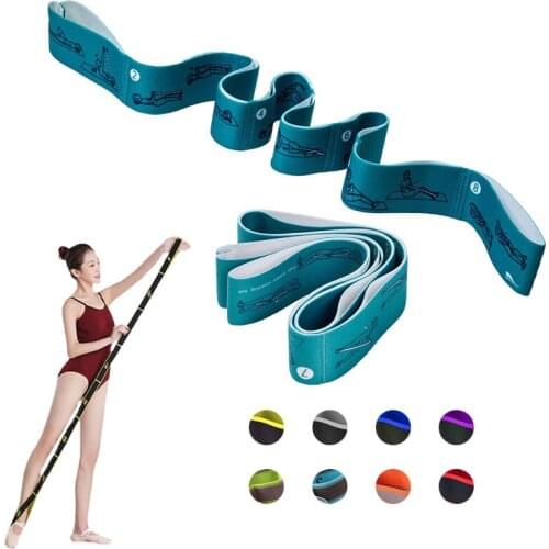 Fitness Exercise Yoga Pull Strap Dance Stretch Band Loop Adult Intdoor Latin Dance Pilates Body Building Resistance Band