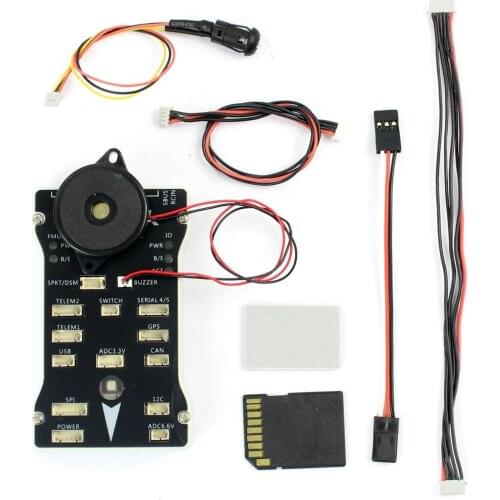 F17282 PX4 PIX 2.4.8 32 Bit Flight Controller Integrate PX4FMU PX4IO Safety Switch Buzzer 1G for DIY RC Drone FPV Multirotor