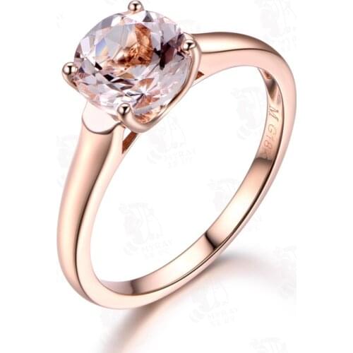Lab Sapphire Ring Real 18k White/rose Gold Emstone Open Rings for Women Wedding Engagement Fine Jewelry Gorgeous Promise