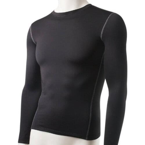 Fashion Winter Men Slim Fit Long Sleeve Thermal Underwear Basic Tops Undershirt