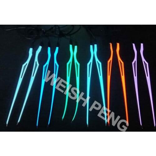 Motorcycle Helmet EL Cold Light Helmet Light Strip Night Signal Luminous Modified Strip Helmet Sticker