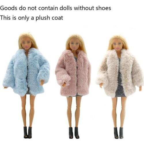 For 28-30cm Doll Clothes Plush Coat Jacket Fashion Handmade Doll Dresses Girls Toys Gift Doll Accessories Kids Toys 1pcs