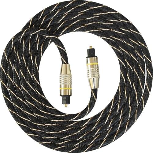 Toslink Optical cable OD5.5mm Diameter Square for PC TV DVD stereo