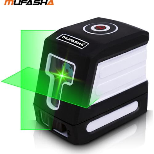 MUFASHA Self-leveling Laser Level Two Cross Lines Red Green Beam Horizontal or Vertical or Cross Measurement