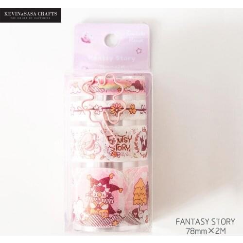 Super Wide Washi Tape Set 78mm Width 2meter Length Scrapbooking Tools Presented By Kevin&Sasa Crafts