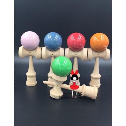 TWB retail Transparent paint Kendama for all ages to head the ball strings professional japan japanese