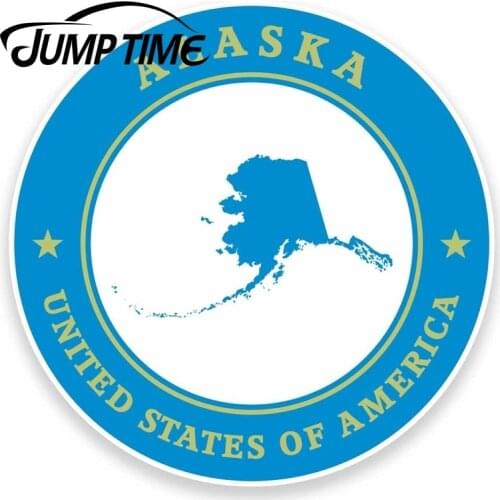 Jump Time for Alaska USA Vinyl Sticker iPad Laptop Car Travel Luggage Tag Decal Car Assessoires Decals Vinyl Car Wrap DIY