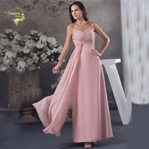 Formal Evening Dresses Elegant 2020 Jeanne Love Tassel Woman Party Chiffon Event Dress Robe De Soiree Prom Formal Dresses OL5216