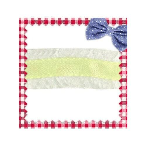 1-1/2 Inch(38mm) Satin Double Baby Maize Ruffle Ribbon For Hair Bow DIY,Wedding Decotation