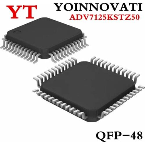 10PCS/lot IC ADV7125KSTZ50 ADV7125 KSTZ50 ADV7125 DAC VIDEO 3CH 50MHZ QFP48 Best quality