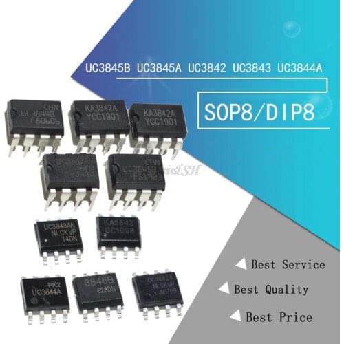 10pcs/lot UC3843AN UC3843A UC3843 3843A 3843B SOP-8