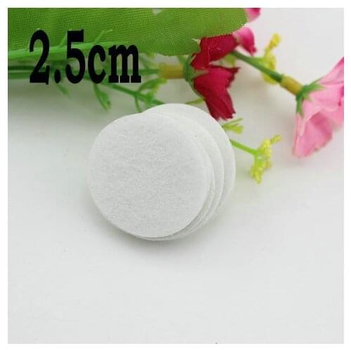 2017 Fabric Flower Flatback 2.5cm Round Felt Circles White Color Patch Felt Fabric Felt Pads DIY Flower Material 2000pcs/lot