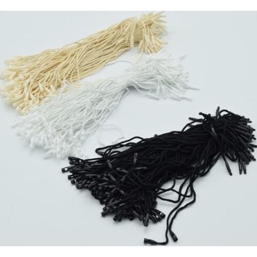 490pcs/lot Good quality Cotton Hang Tag String Snap Lock Pin Loop Fastener Ties for wholesale
