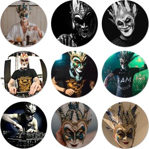 58mm DJ Boris Brejcha Badge Brooch Pin Accessories For Clothes Backpack Decoration gift