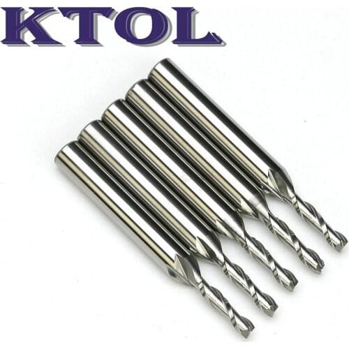 6*3*12MM 2 Flute End Mill Cutter CNC Spiral Router Bits Shank Tungsten Carbide End Mills Cutting Tools for Wood Acrylic PVC New