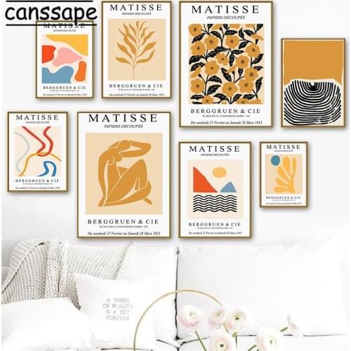 Abstract Posters And Prints Matisse Print Female Nude Canvas Poster Coral Wall Art Painting Nordic Wall Pictures Home Decor