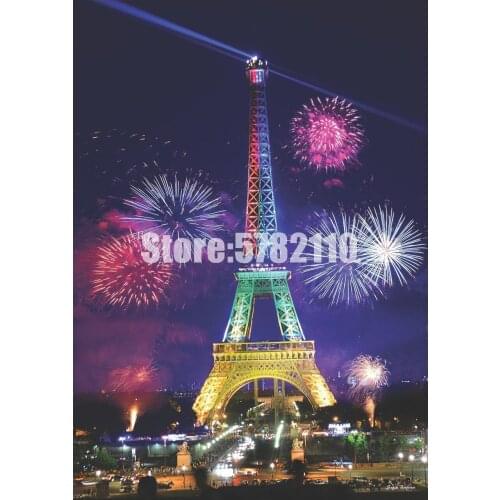 Full 5D DIY Diamond Painting Eyfel Neon Monuments & Buildings France Embroidery Cross Stitch Mosaic Home Decor Gift Needlework