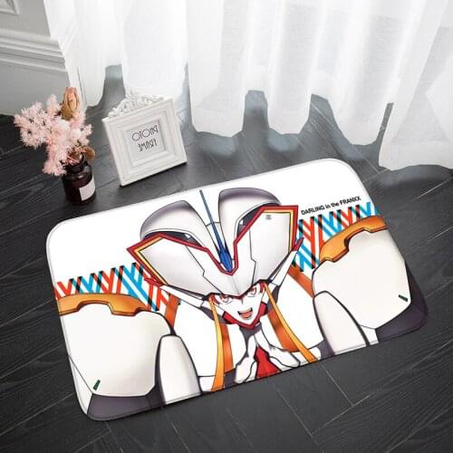 Anime Floor Mat Darling In The FranXX Funny Interior Entrance Rugs Door Mats Living Room Kitchen Absorbent Area Rug Prayer Mat