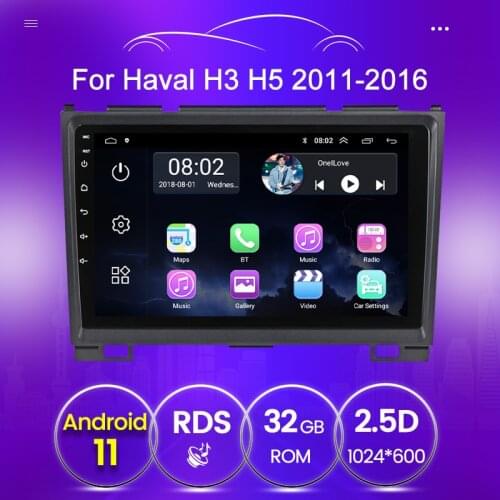 Android 11 Autoradio player For Haval Hover Great Wall H5 H3 2010 2011 2012 2din 2.5D IPS screen swc car multimedia stereo