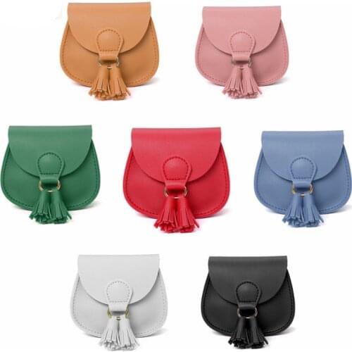 Baby Mini Coin Purse 2020 Cute Little Girl Leather Small Coin Wallet Bag Pouch Kawaii Toddler Tassel Money Change Purses Gift