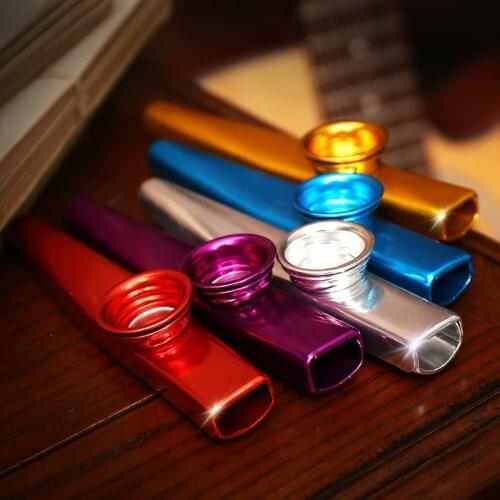 Metal Kazoo Music Lovers Woodwind Instrument Simple Design Lightweight Lightweight Portable For Beginner Flute Instrument