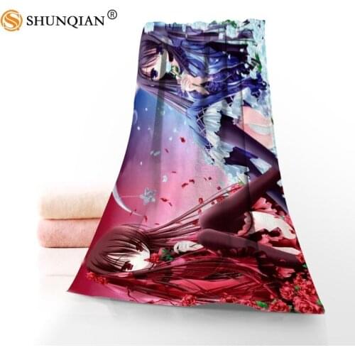 New Custom Alice in Wonderland Towel Printed Cotton Face/Bath Towels Microfiber Fabric For Kids Men Women Shower Towels