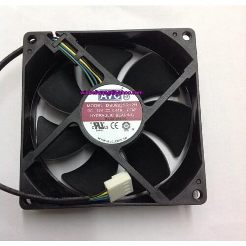 Brand new 92*92*25mm 9cm chassis fan DS09225R12H 12V 0.41A 4pins PWM Cooling fan