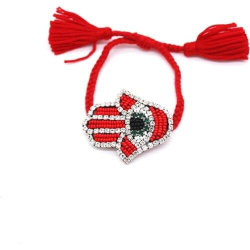 New Baroque Fashion Palm Bracelet Joker Simple Personality Dual-Use Bracelet Handmade palm eye bracelet 516