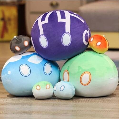 Genshin Impact Original God Genshin Slime Pillow Cushion Game Cosplay Slime Kawaii Plush Doll Pillow Man Woman Toy Gift Anime