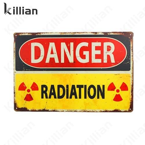 Hazard Warning Sign Metal Plaque Vintage Metal Plate Bar Metal Painting Beer Metal Poster Club Tin Sign Home Decoration