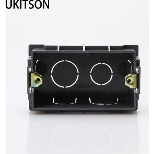 Quality 118 120 Version Wire Boxes Inside Wall Bottom Case Concealed Junction Box For 12x7cm Horizontal Panel