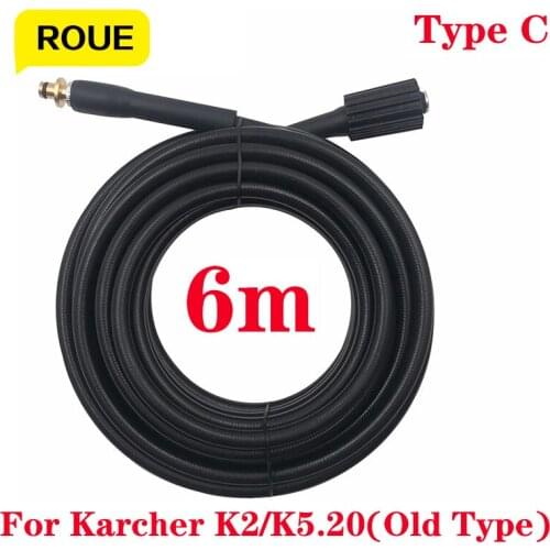 6~10m High Pressure Washer Hose Car Assessoires Car Wash Pipe Cleaner Durable Cleaning Tools for Karcher K2/K5.20(old Type)