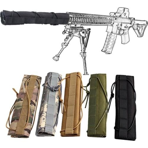Tactical Nylon Suppressor Mirage Heat Cover Shield Sleeve Muffler Shooting Tactical Hunting Accessories