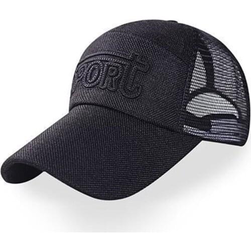 [YARBUU] New fashion high quality Summer Cap Mesh Baseball Cap Men Women Long Brim Snapback Trucker Cap Solid Casquette Homme