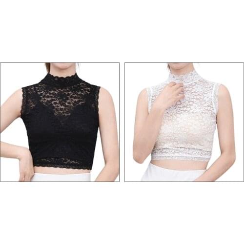 N7MF 1 Pc Lady Shirt False Collar Lace Detachable False Faux Collar Cuff Choker Tie Korean Style Hollowed-Out Collar
