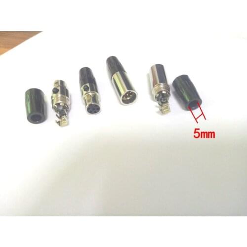 10 Set lot Mini 6 PIN MINI XLR IN-LINE (10 Male plug +10 Female Jack) adapter Selling